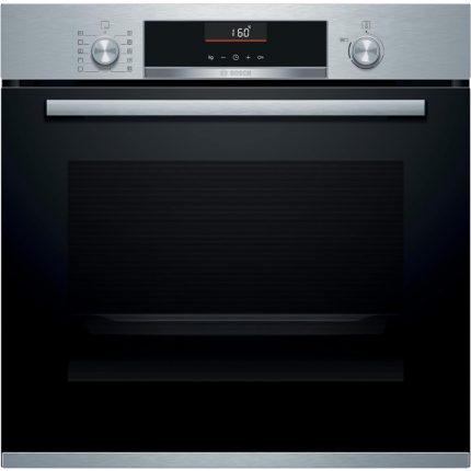 Bosch Serie 6 HBA5360S0 – Horno Multifunción 60 cm, 3400 W, Acero Inoxidable, Mandos Ocultables